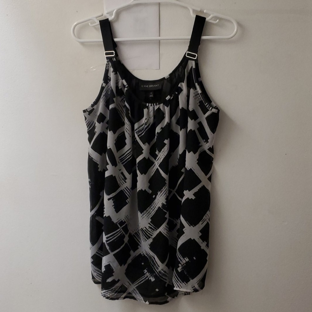 💌(Used)  Black and white blouse